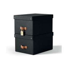 Leitz Puro Orta Boy Saklama Kutusu Kapaklı 2’li Siyah 61490095